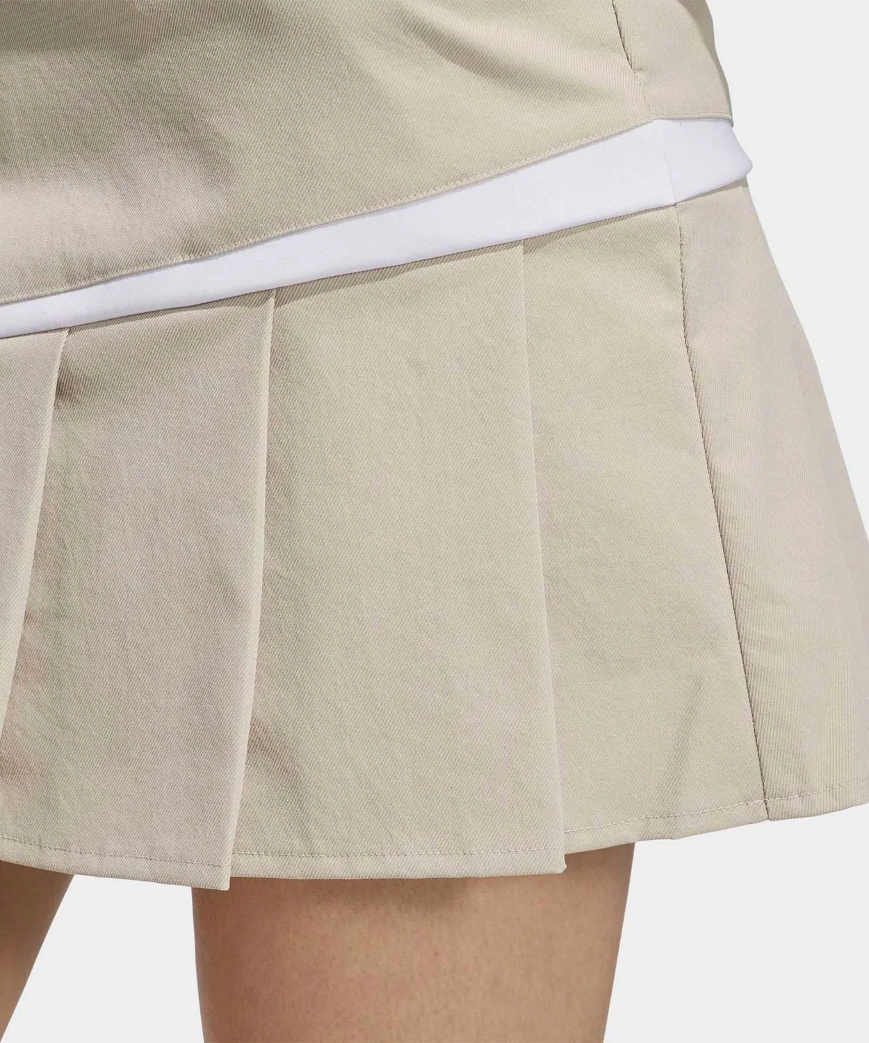 Женская юбка-плиссе из твила с длиной 78 см Twistweave Pleats Adidas, Beige — фото 4
