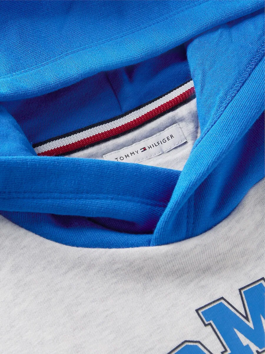 Толстовка TOMMY HILFIGER светло-серого цвета — фото 3