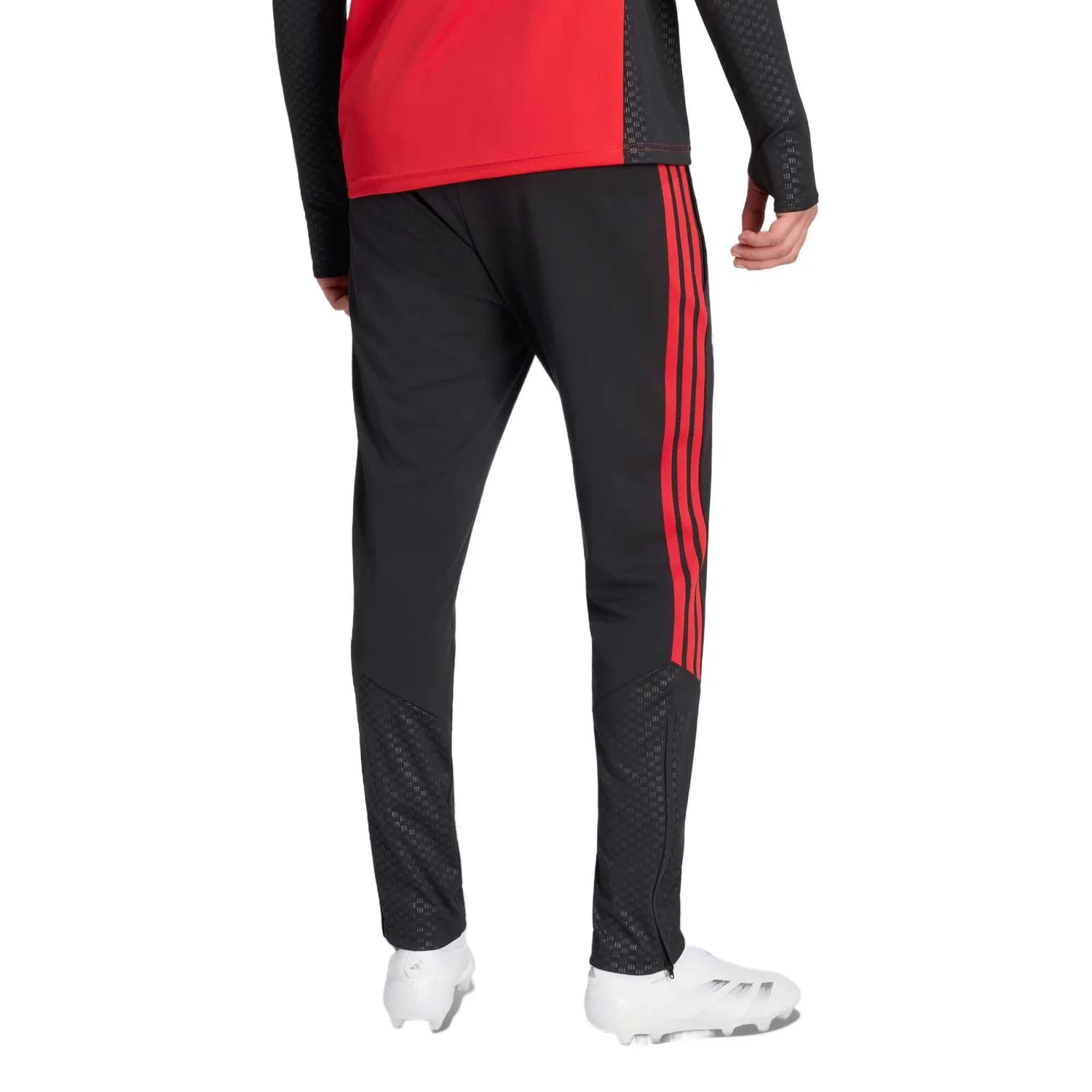Мужские трикотажные спортивные штаны Adidas, Black — фото 3