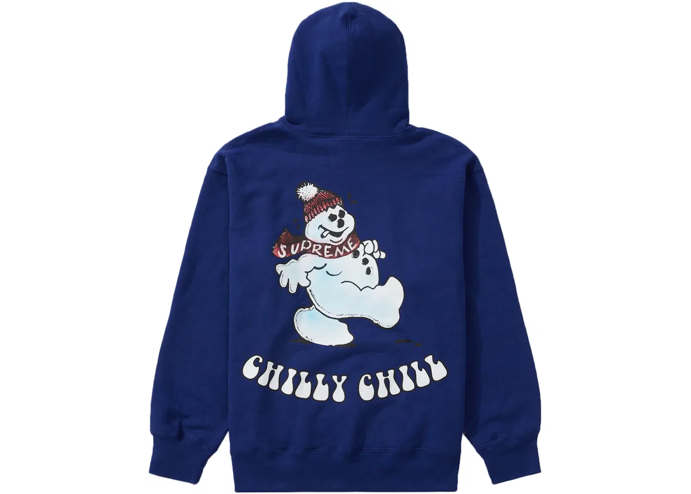 Мужской худи с принтом Supreme Snowman Hooded Sweatshirt Supreme, Dark Royal