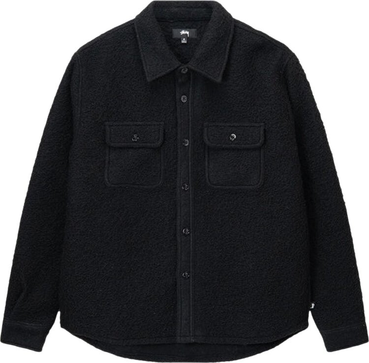 

Рубашка Stussy Casentino Wool Cpo Shirt 'Black', черный