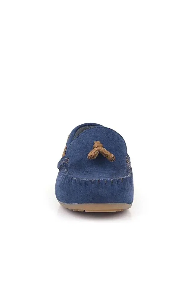 Детские лоферы для мальчиков замшевые Ortopedikal, Navy Blue — фото 3