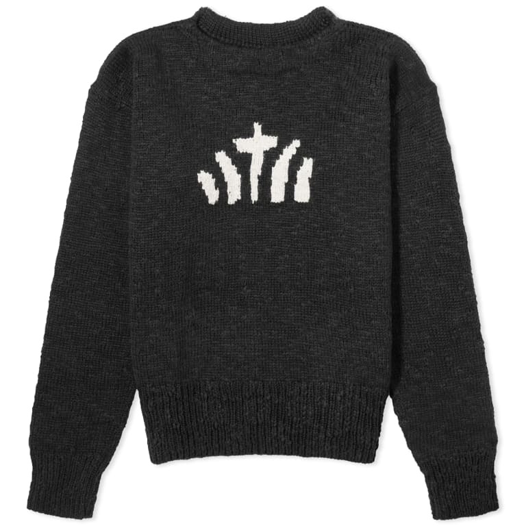 

Свитер Visvim Intarsia Crew Knit, черный