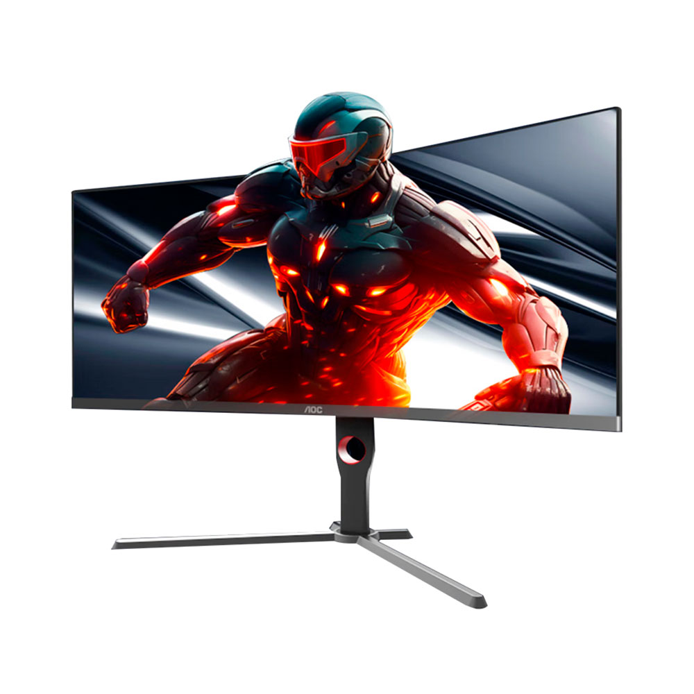 

Монитор игровой изогнутый AOC CU34G3Z, 34", 3440x1440, Fast VA, 250 Гц, чёрный
