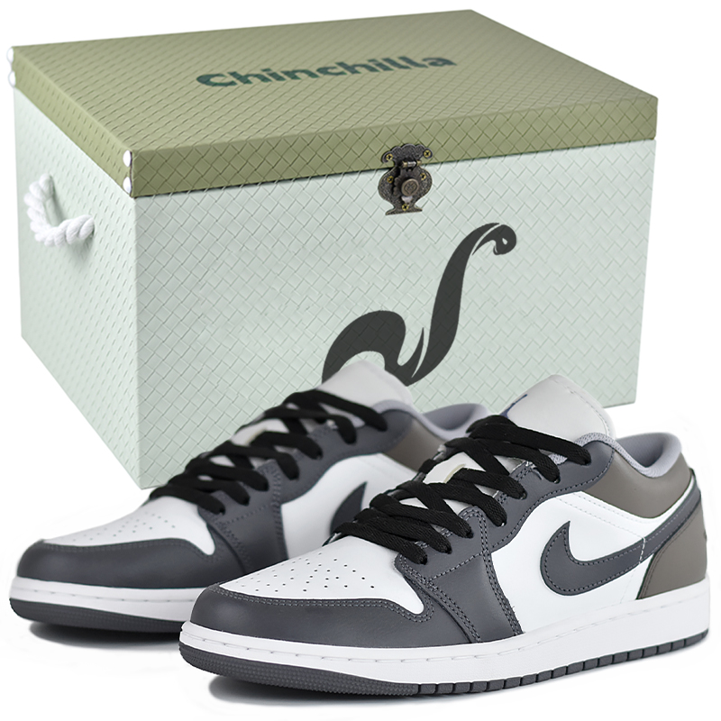 

Jordan Винтажные баскетбольные кроссовки Air 1 мужские низкие черно-коричневые XM Mocha с подарочной коробкой, цвет XM Mocha-Gift Box 2