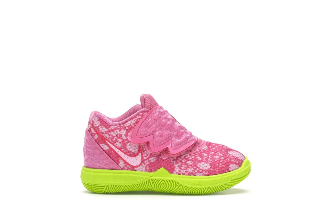 Детские кроссовки для мальчиков с дизайном Nike Kyrie 5 Spongebob Patrick Nike, Lotus Pink/University Red