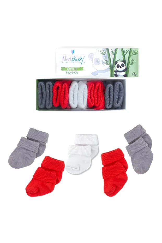 Детские носки для новорожденных хлопковые 5 шт Novibaby, Windy