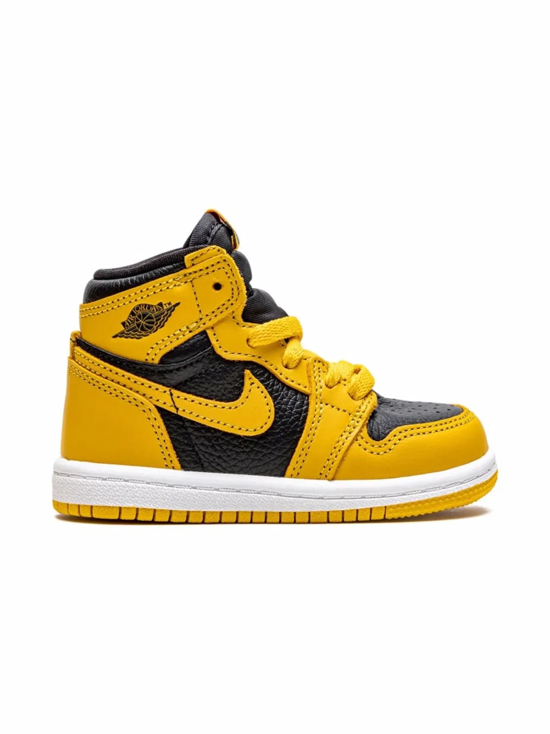Кроссовки Air Jordan 1 Retro High OG, желтый — фото 4