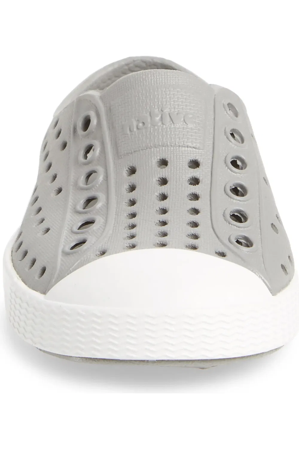 Кроссовки детские водостойкие slip-on Jefferson Native Shoes, Pigeon Grey/Shell White — фото 4