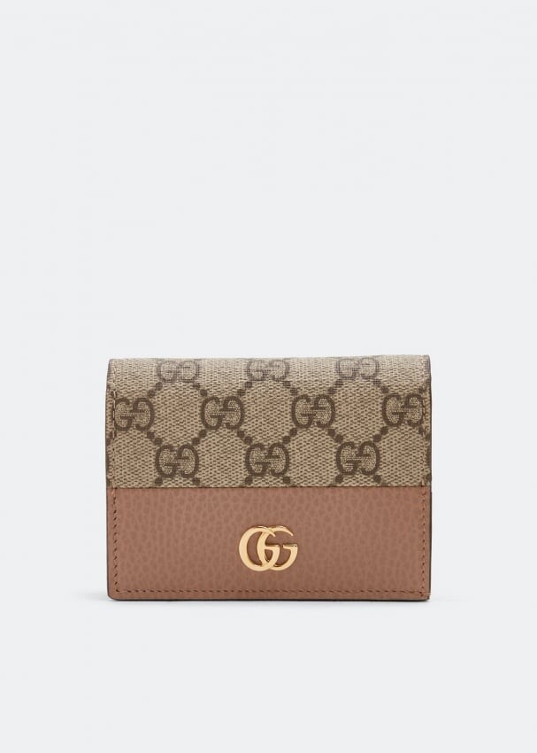 

Кошелек GUCCI GG Marmont card case wallet, розовый