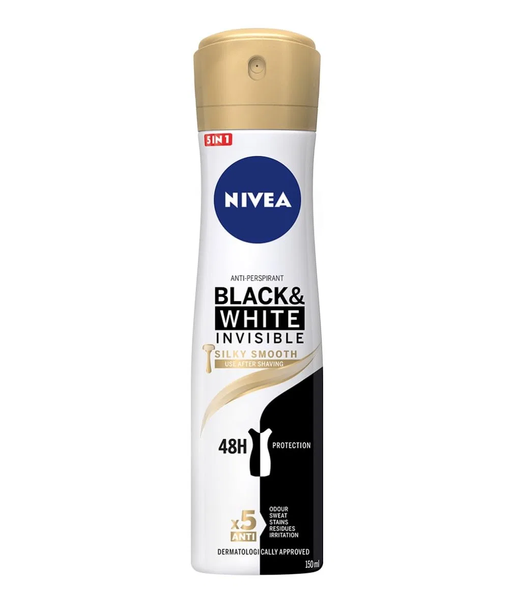 Антиперспирант NIVEA Black & White Invisible Silky Smooth, крем, 250 мл