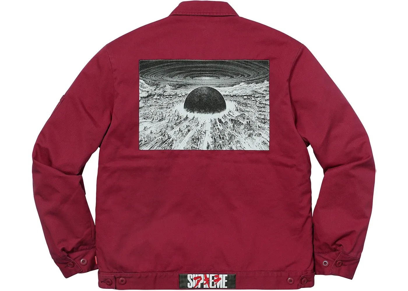 Мужская куртка с принтом Supreme AKIRA, Light Burgundy — фото 3