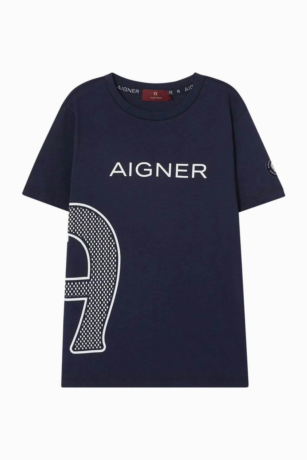 Футболка оверсайз с логотипом AIGNER, синий