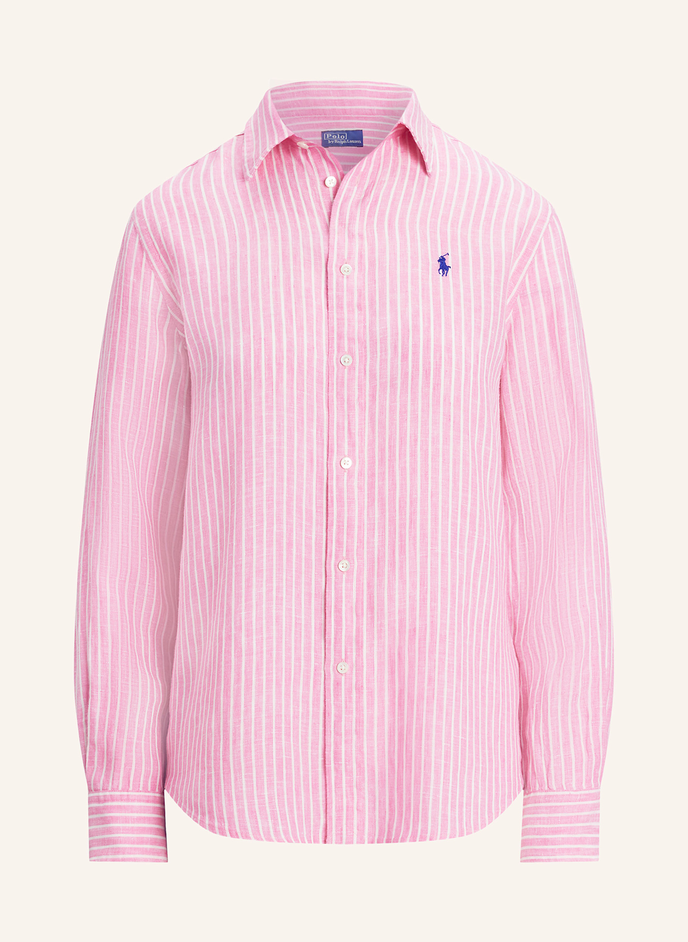

Льняная блузка-рубашка Polo Ralph Lauren, мультиколор