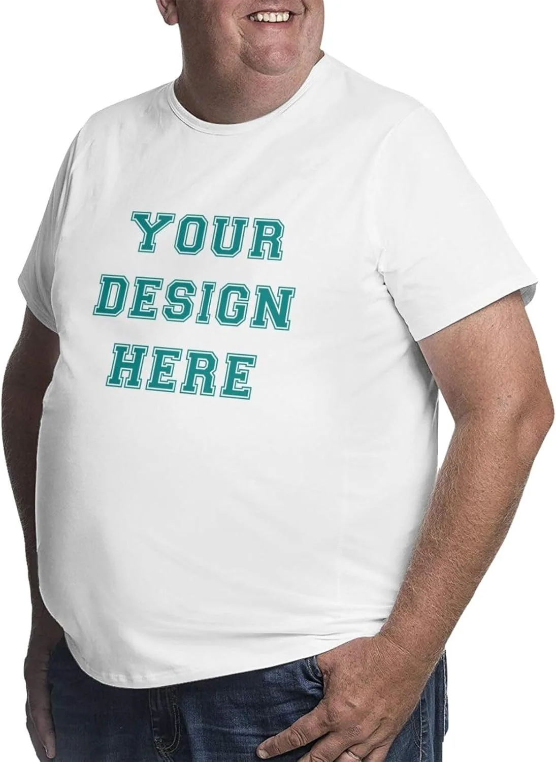Футболка Custom T Shirts Big and Tall 6XL с принтом и текстом — фото 2