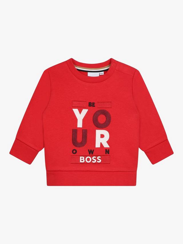 

Толстовка с логотипом boss baby HUGO BOSS, красный