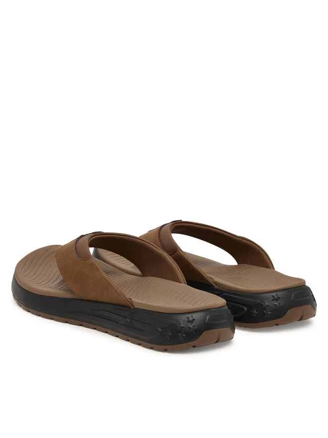Skechers Шлепанцы в стиле ретро, уличные, для бега, SD 211359/BRN, коричневые — фото 4
