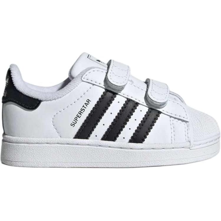 Adidas Originals Superstar 2 Low-Top детские скейтборд кроссовки White Black для малышей — фото 3