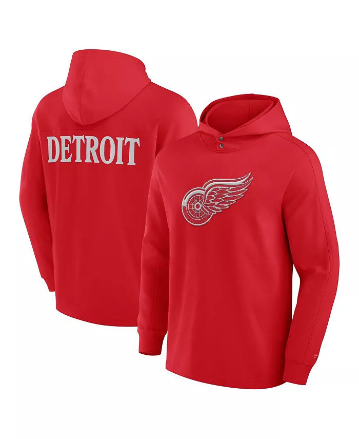 

Мужская худи с длинным рукавом Detroit Red Wings Elements Blaze Tri-Blend красного цвета Fanatics