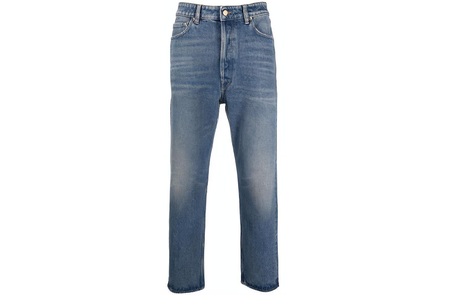 Deluxe Brand джинсы прямого кроя с эффектом потертости Golden Goose, синий — фото 3