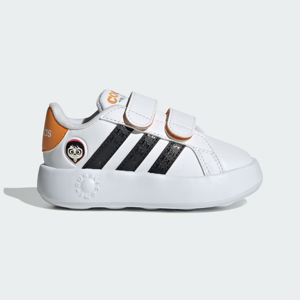 

Кроссовки Adidas Disney Coco Grand Court Shoes Kids, цвет Cloud White/Core Black/Eqt Orange