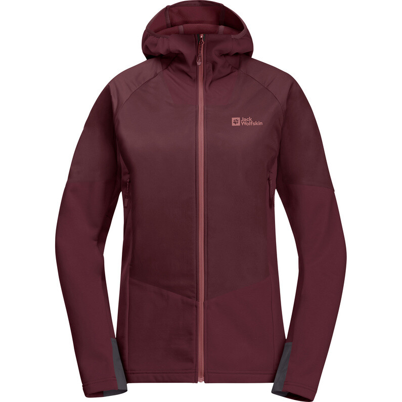 

Женская гибридная куртка Alpspitze Ins Jack Wolfskin, красный