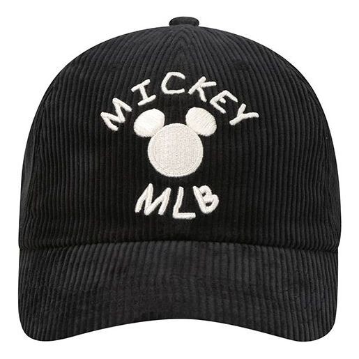 

Кепка MLB Mickey x Disney Crossover corduroy Baseball Cap Black, черный