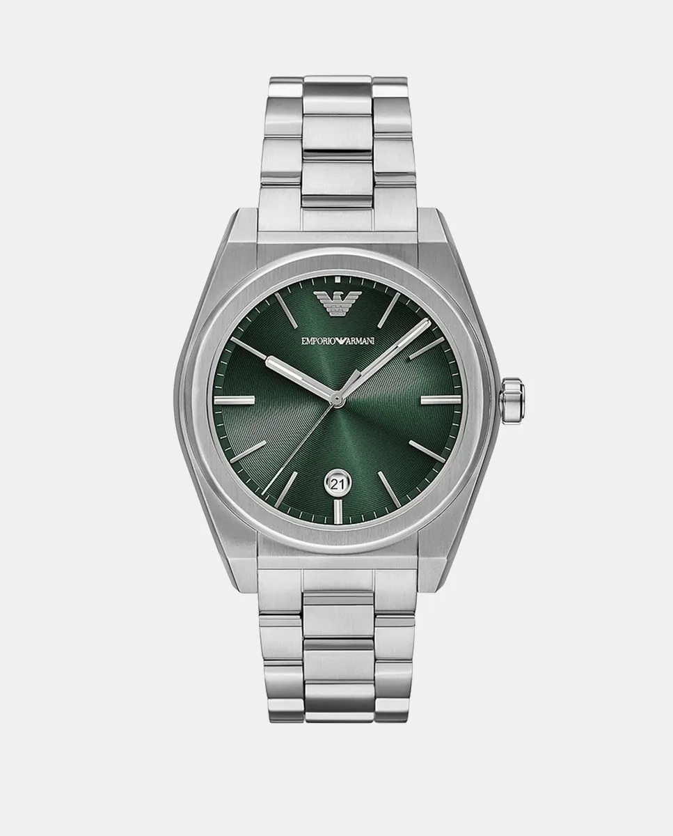 

Мужские часы с датой, AR11621 Emporio Armani, серебряный