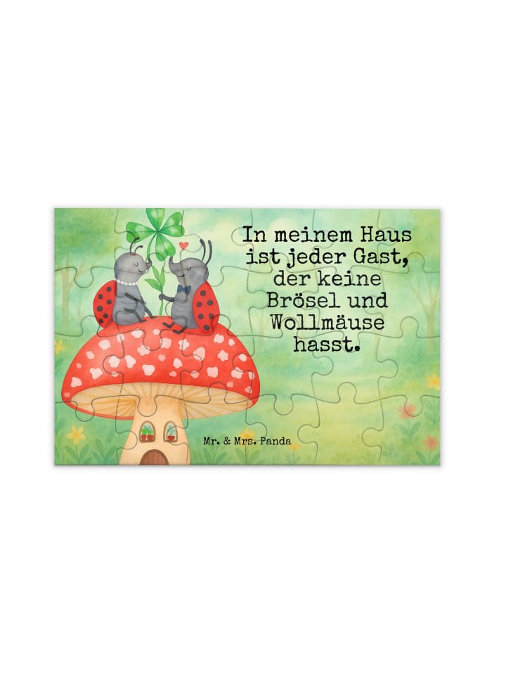 

Mr. & Mrs. Panda Головоломка в виде божьей коровки и мухоморника с надписью белым цветом