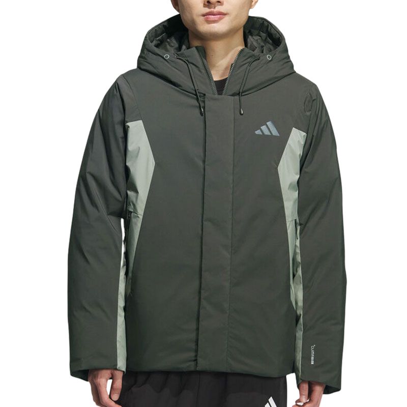 Пуховики и куртки мужские Adidas, темно-зеленый — фото 3