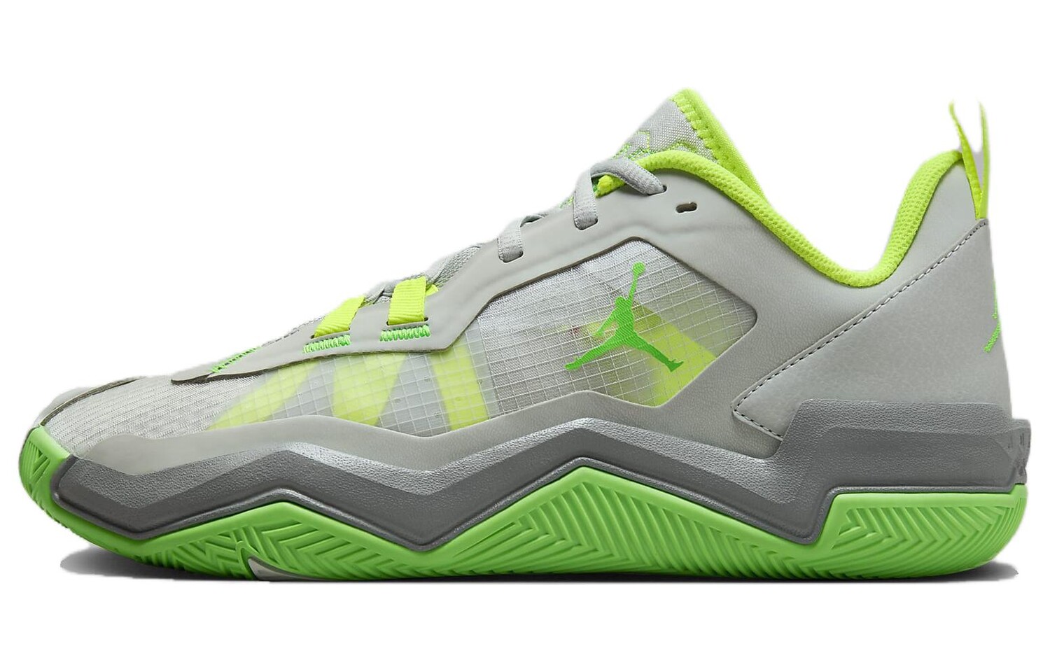 

Баскетбольные кроссовки One Take 4 Basketball Shoes Men Low-top Jordan, цвет Green Gray