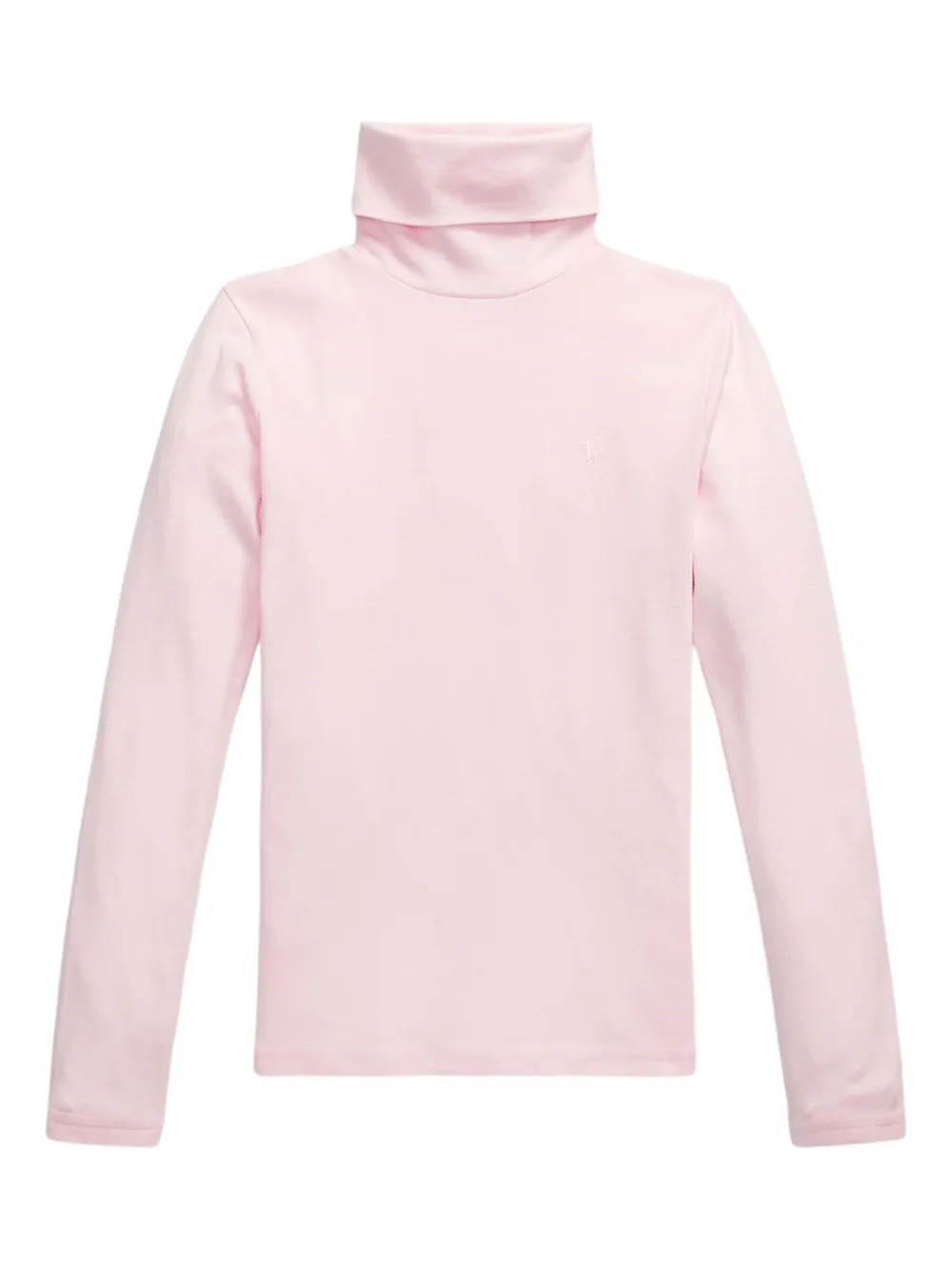 Лонгслив с высоким воротником POLO RALPH LAUREN KIDS, розовый — фото 2