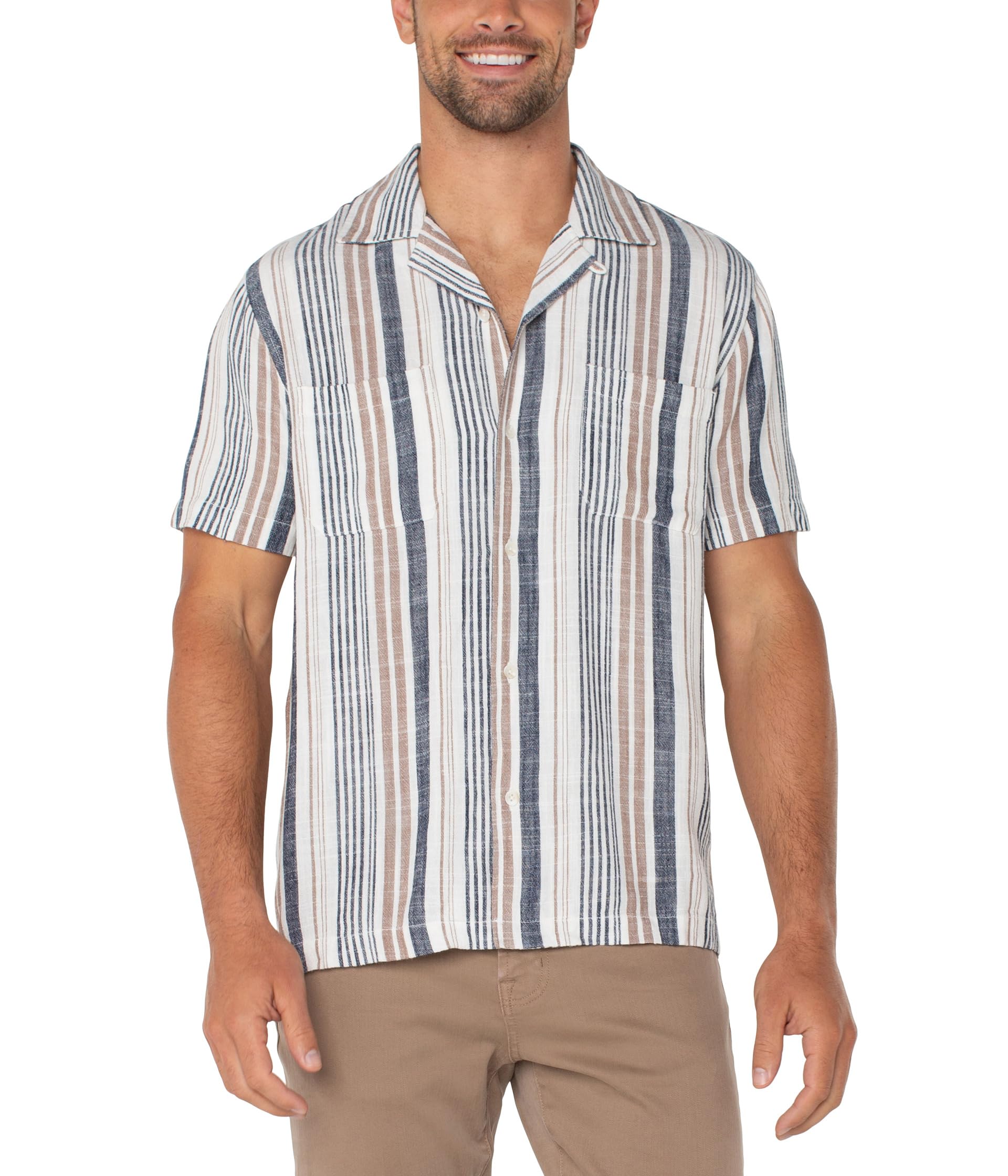 

Рубашка Liverpool Los Angeles Short, цвет Taupe Multi