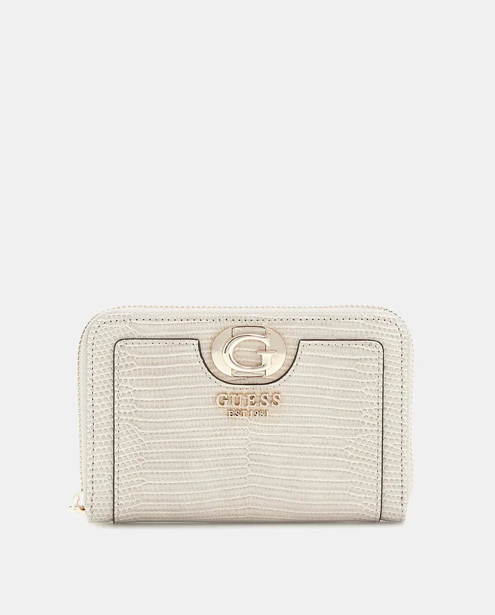 

Женский средний кошелек на молнии Guess, белый