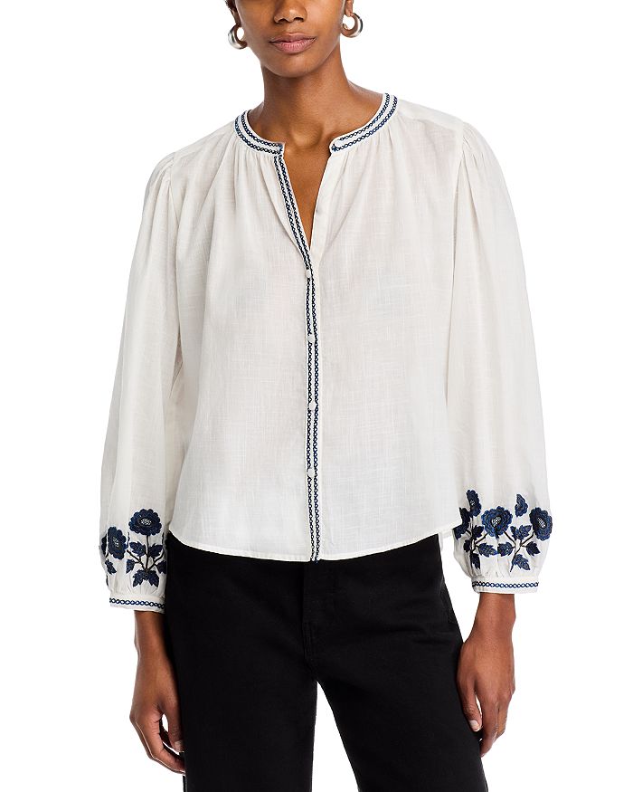 

Топ Rahwa Floral Cuff Boho Velvet by Graham & Spencer, слоновая кость/кремовый