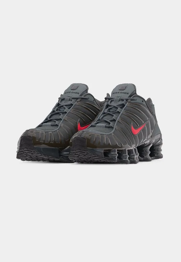 Кроссовки shox tl se tech Nike Sportswear, Smoke Grey/Bright Crimson/Med Ash/Anthracite/Black — фото 3