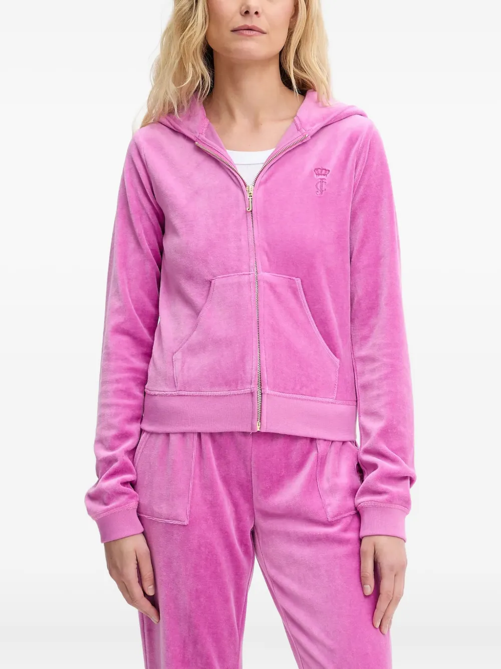 

Худи с вышитым логотипом Juicy Couture, розовый