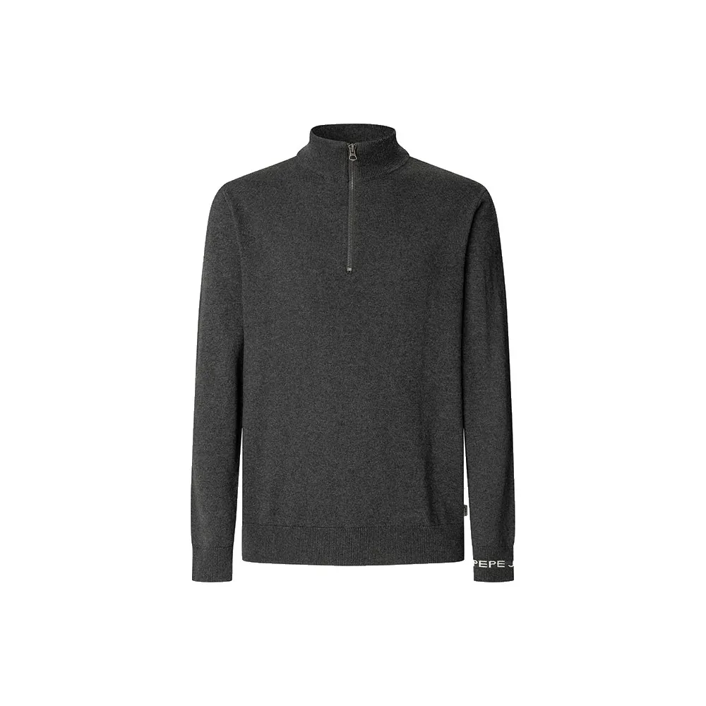 

Свитер Pepe Jeans Andre Mock half zip, серый