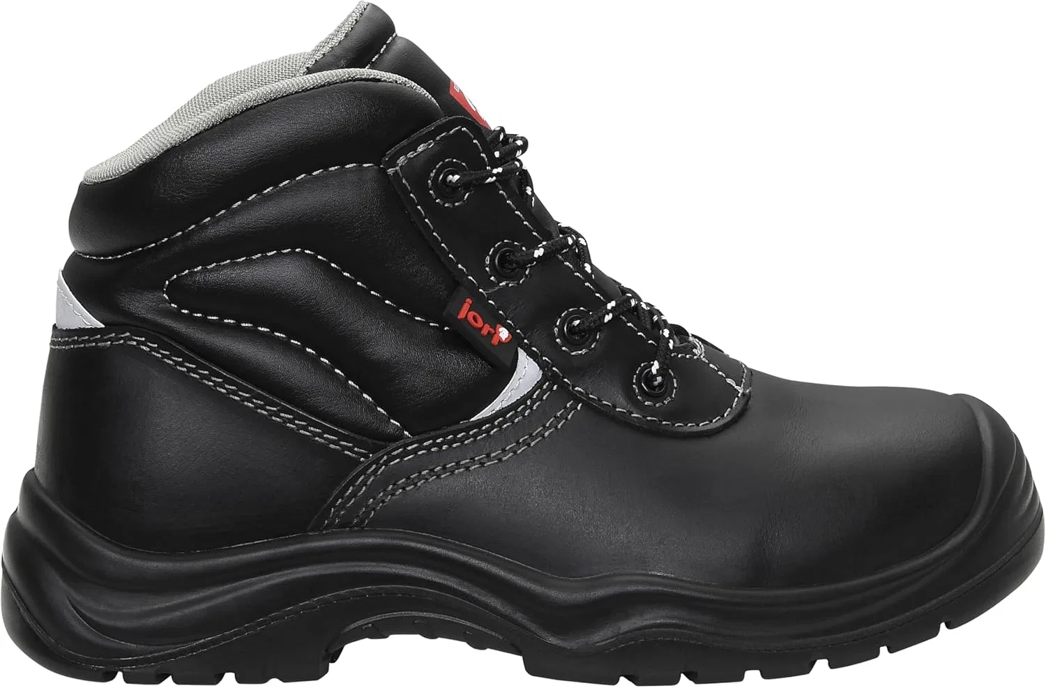 ELTEN JORI 16111 Basic Compo Mid S3 Мужские и женские рабочие и защитные ботинки, кожаные защитные ботинки S3, SRC, шнуровка, пластиковый щиток, защита от проникновения металла, черные ( — фото 2