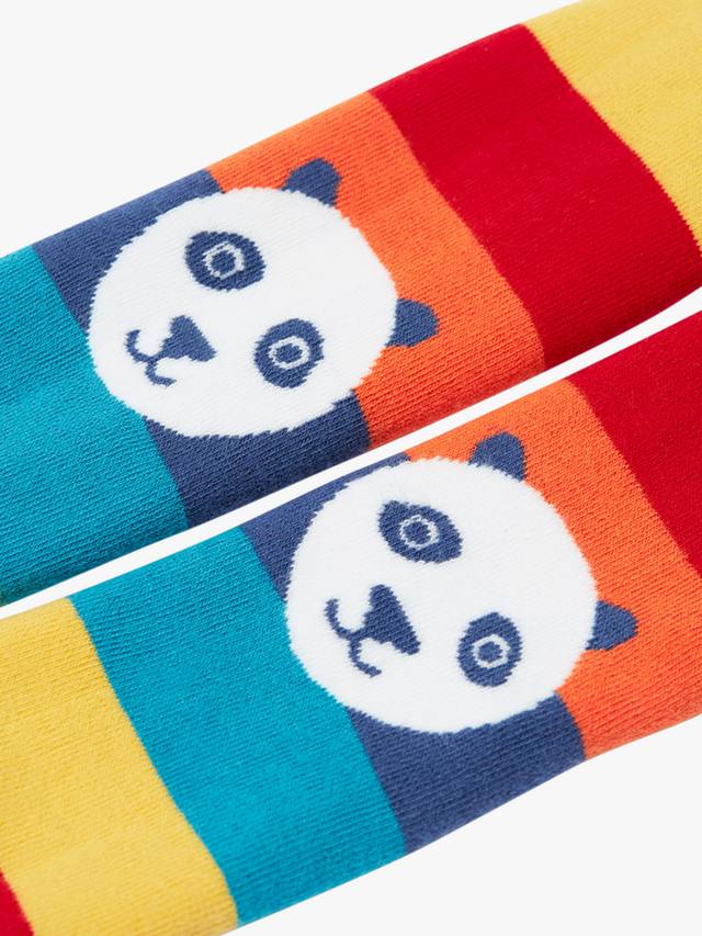 Fruigi Baby Cotton Blend утепленные колготки Frugi, Rainbow Stripe/Panda — фото 2