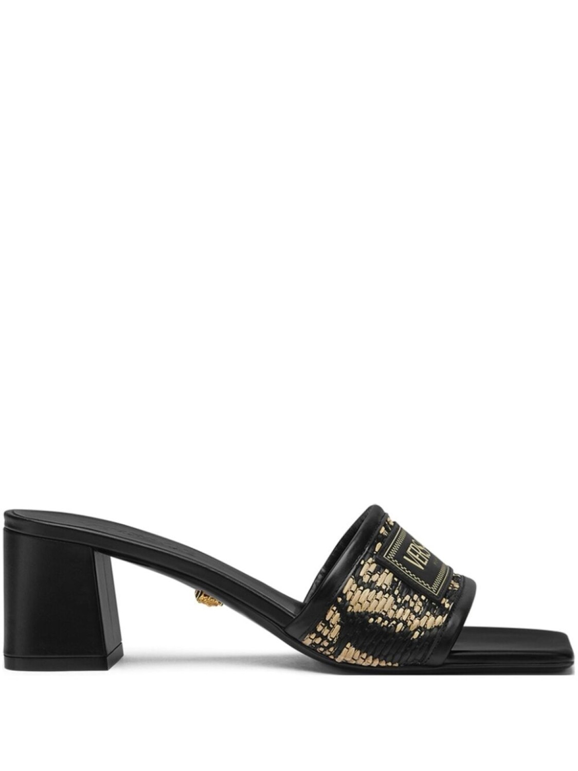 

Versace мюли с логотипом, черный