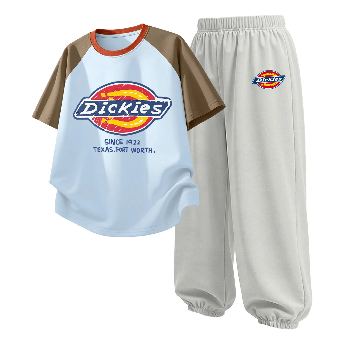 Детский спортивный комплект из 2 предметов с логотипом S Logo Dickies, Coffee Blue/Glacier Gray