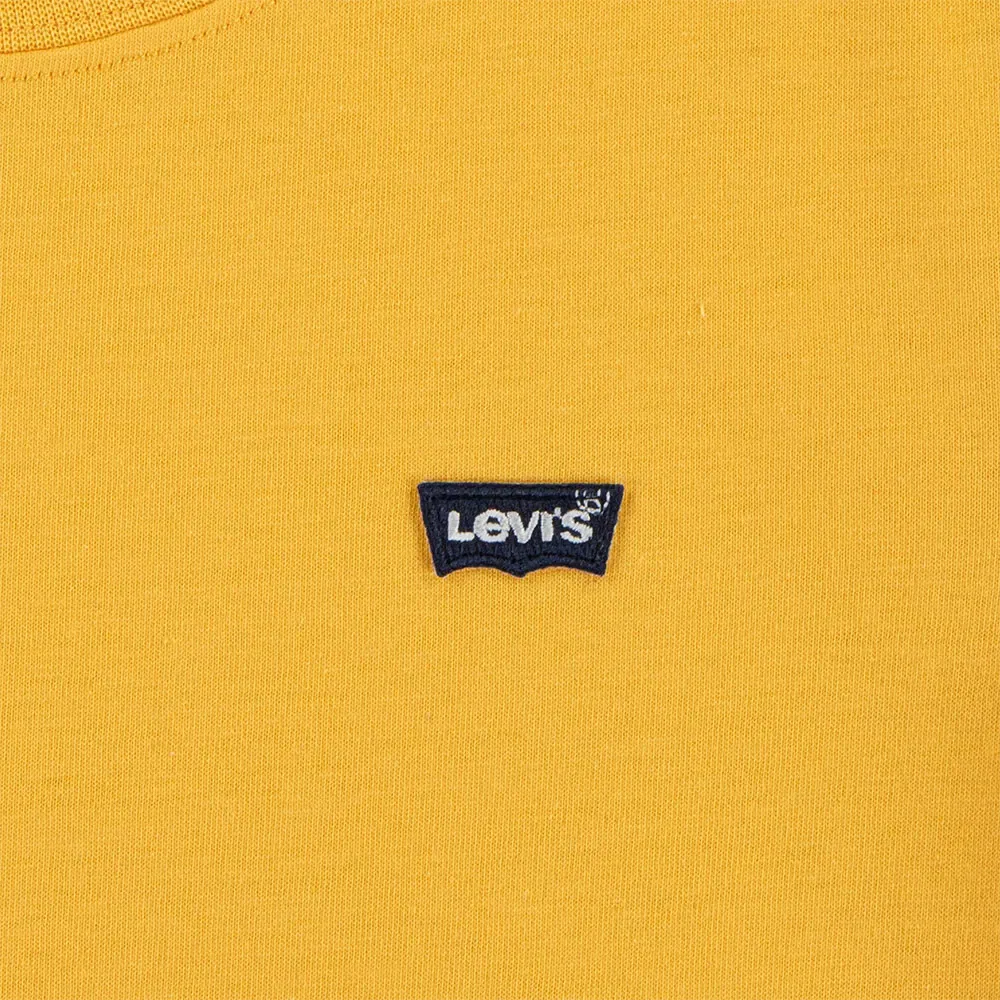 Детская футболка для мальчиков с коротким рукавом Batwing Chest Hit Levi's, Yellow — фото 3