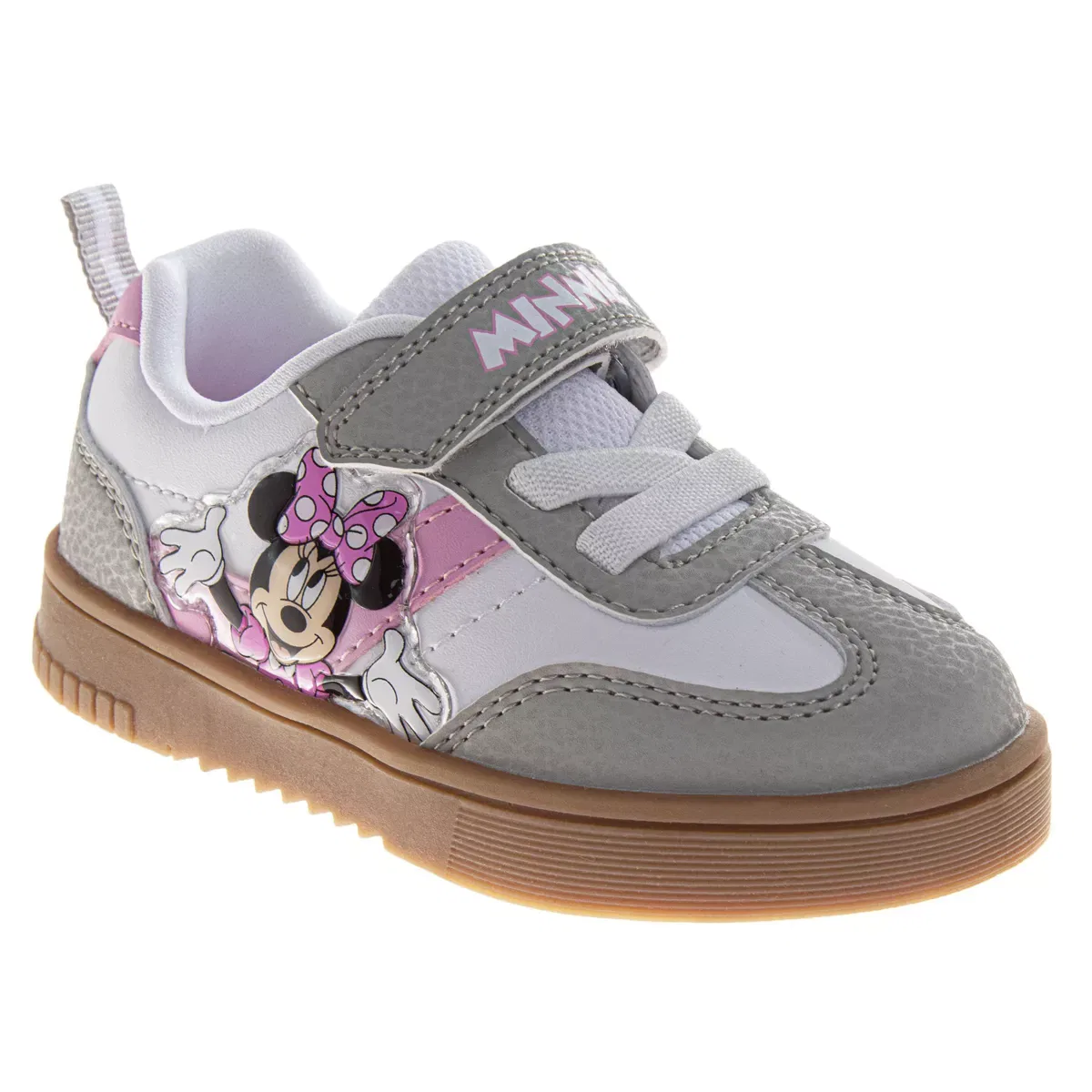 Детские кроссовки для девочек с принтом Stitch Disney, Grey Pink White