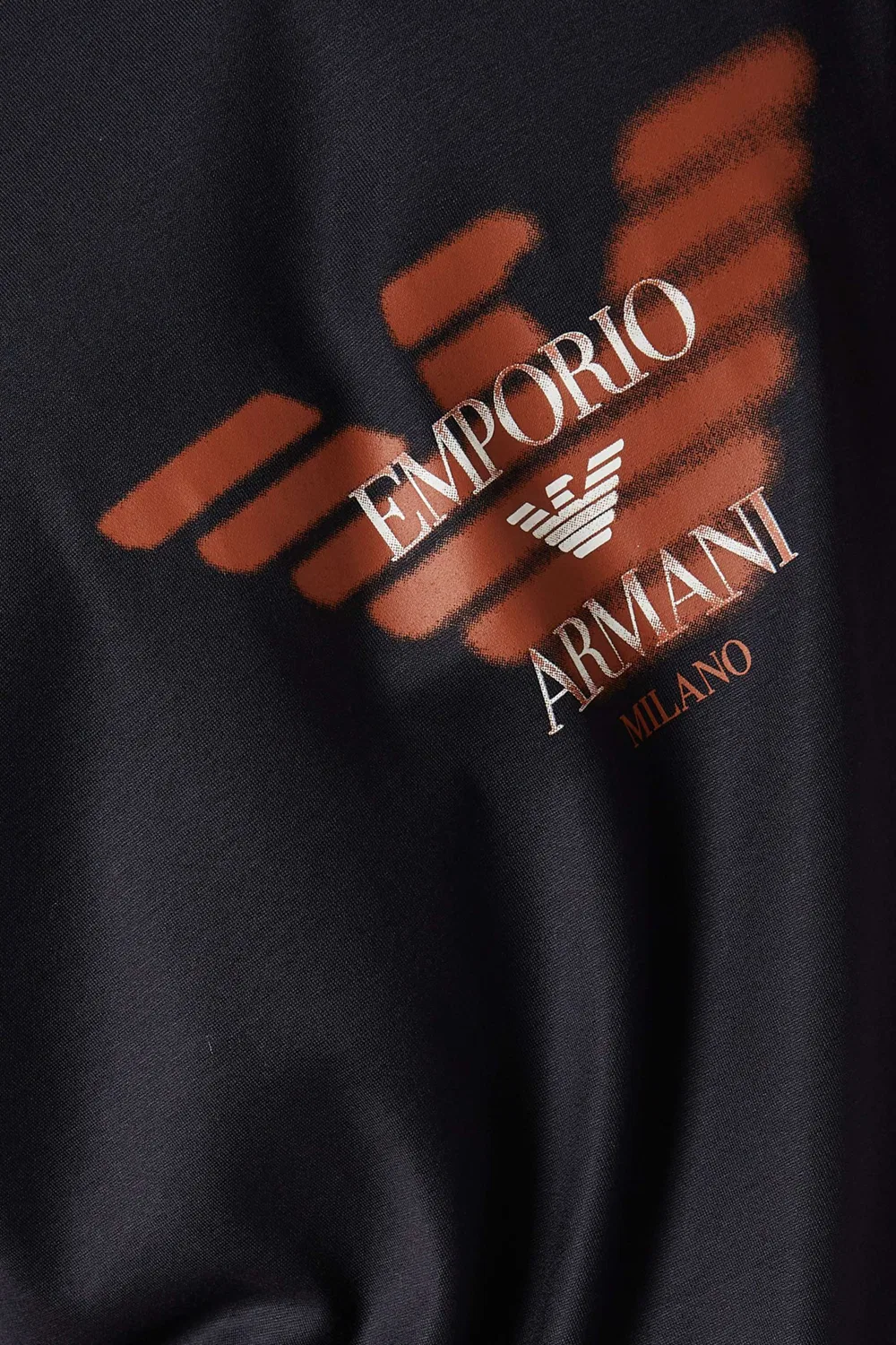 Футболка с коротким рукавом с принтом Graffiti Logo Emporio Armani, синий — фото 4