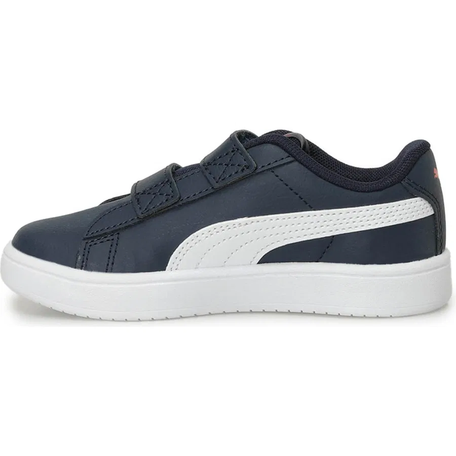 Детские кроссовки с искусственной кожей Puma Rickie Classic V PS, Темно-синий — фото 3