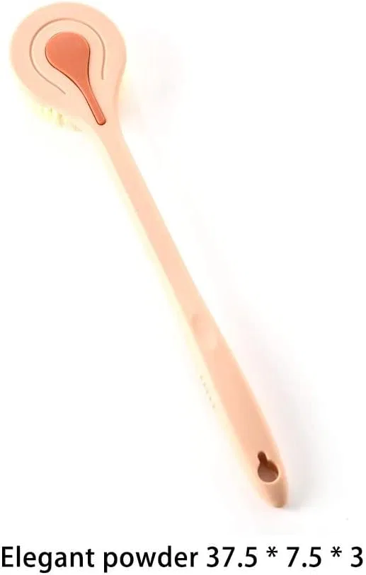 Щетка для тела с длинной ручкой, dijiusidy, 1 шт, 37x7x4 см, Pink — фото 3