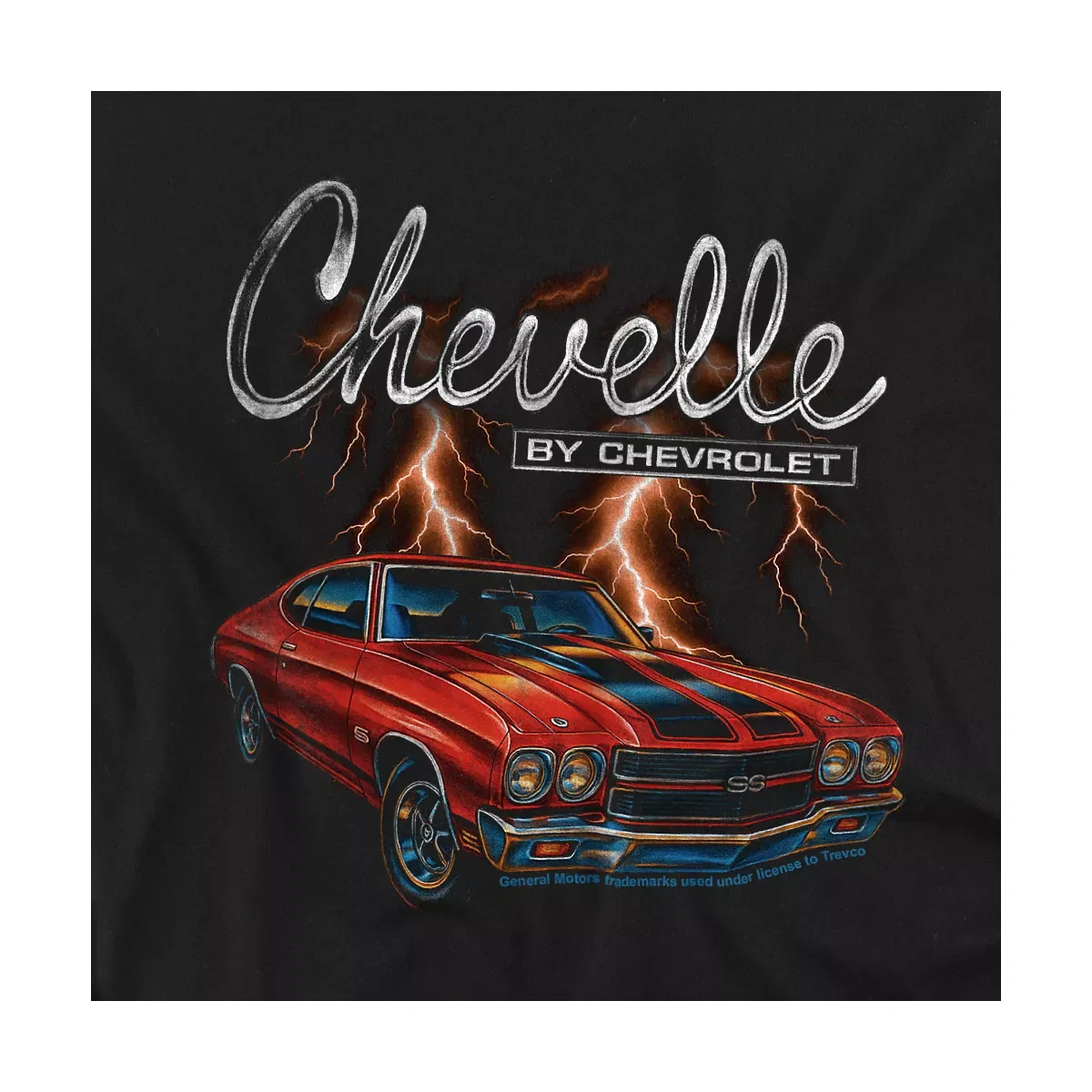 Детское боди для младенцев с принтом Chevrolet Chevelle Thunder, Chevrolet, Black — фото 2