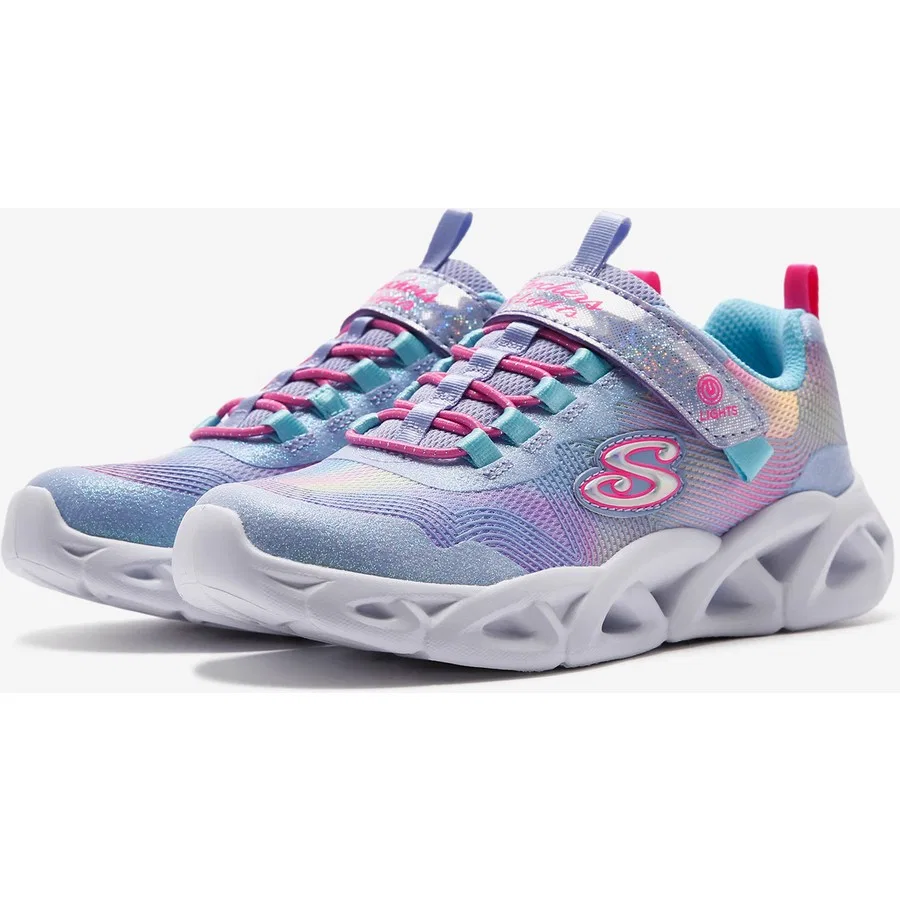 Кроссовки с подсветкой Twisty Brights 2.0 Skechers, Nny Bahmag Run Beyaz — фото 3