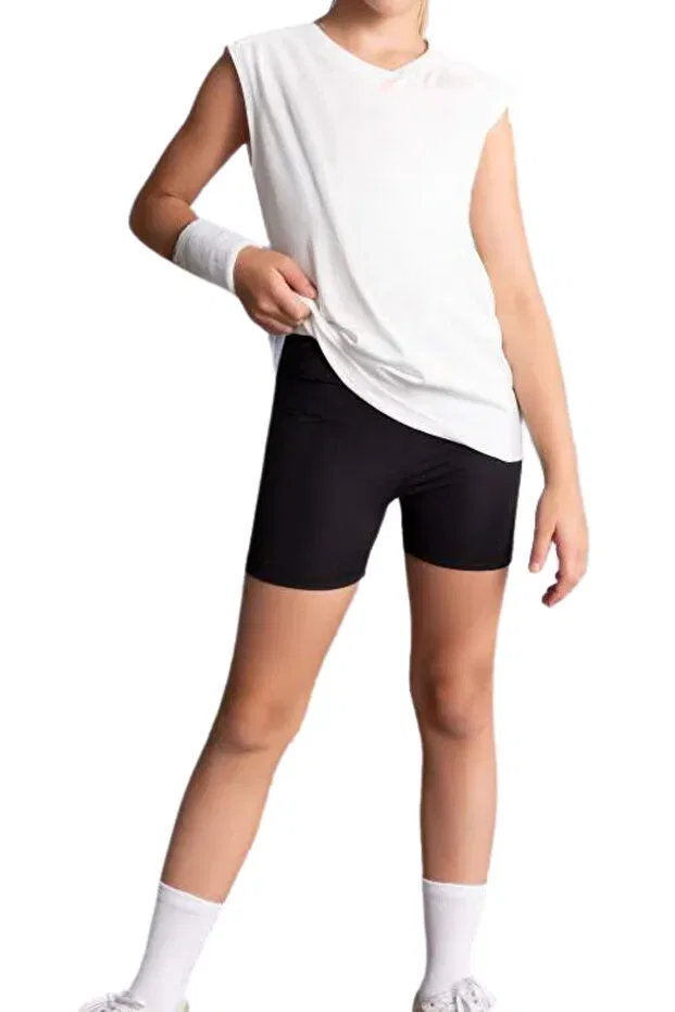 Детские спортивные леггинсы для девочек с принтом Rutbil Sports, Black